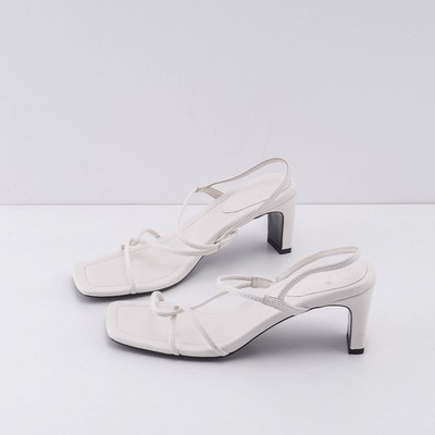 Sandro Paris women's shoes sandals leather strappy white size 37 SFACH00937