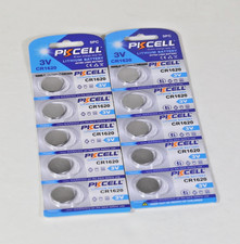 CR1620 Lithium Batteries 3V CR 1620 - 10 pcs. Remote Button Cells, FREE S/H