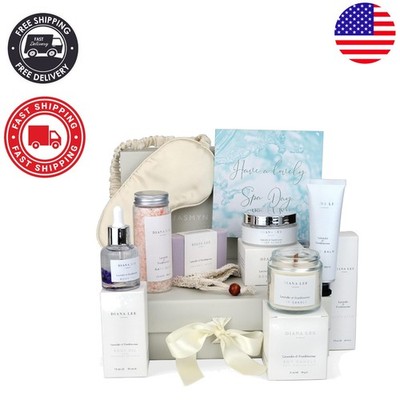 Pampering Spa Gift Basket with Lavender & Frankincense - 10 Indulgent Gifts