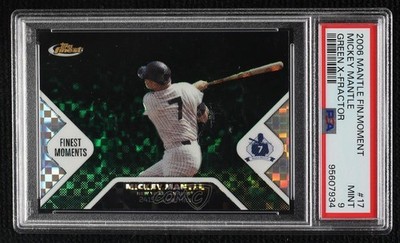 2006 Topps Finest Moments Green X-Fractor 20/50 Mickey Mantle #MMFM17 HOF 13u1