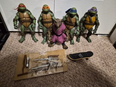 Custom Creations: Playmates TMNT 1990 Movie Turtles and Super7 Splinter Figures