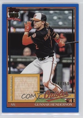 2026 Series 1 1991 Topps Baseball Relics Blue /150 Gunnar Henderson #91R-GH yl0