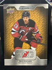 2023-24 Upper Deck Engrained Nico Hischier #47 Oak /349