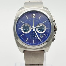 Paul Smith Final Eyes Chronograph Blue Dial Quartz Watch 0520-S092388 In hand