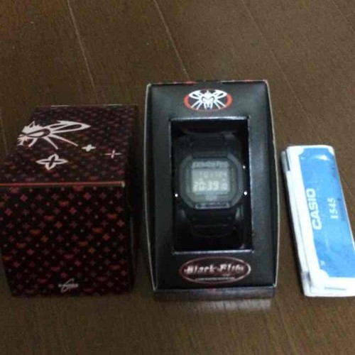 USED DW-5600VTBFLY-1TJR BLACK WRISTWATCH VERYGOOD M-7187 - Picture 2 of 6