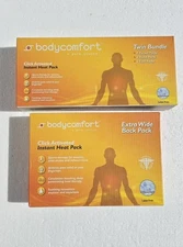 NEW BODY COMFORT Lot Heat Packs Back Pocket Hands Feet Latex Free Unscented
