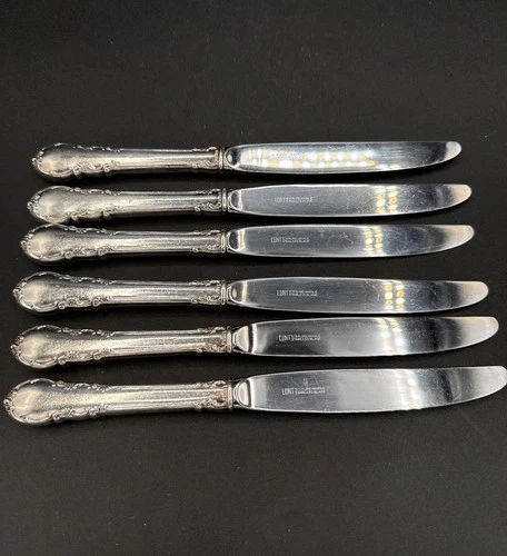 Modern Victorian-Lunt Sterling Dinner Knife Set Of 6