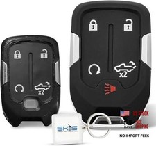 Key Fob Shell, Replacement Smart Remote Key Case Cover 5 Buttons for 2019-2024