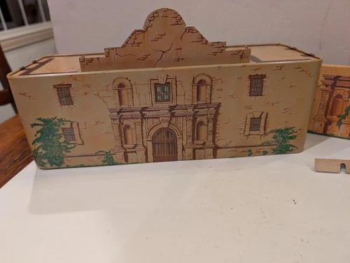 New Marx Reissue Tin Litho Alamo Fort Chapel Gate 8 Walls 54mm