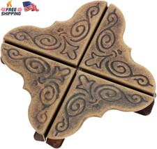 24Pcs Decorative Metal Book Corner Protectors Antique Bronze 0.98 Inch