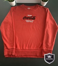 Coca-Cola Embroidered Sweatshirt Red Men’s Size M Retro Vintage Y2K 