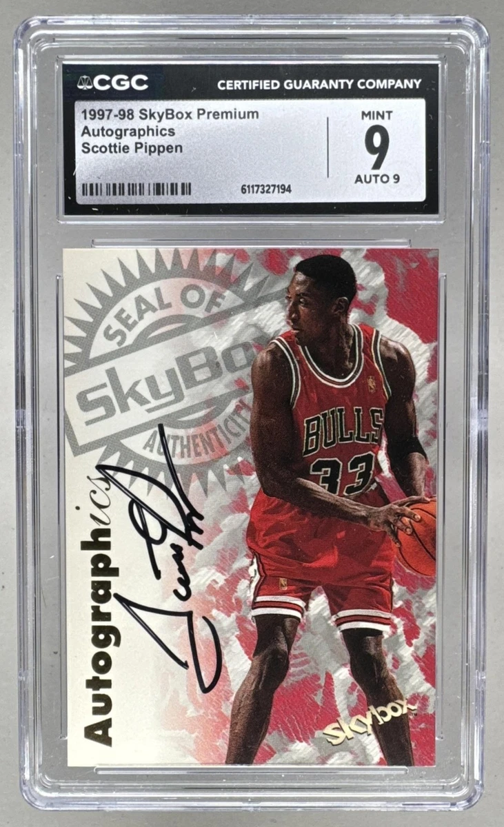 Scottie Pippen Basketball Autographed Sports Trading Cards