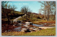 Trexler-Lehigh Game Preserve PA Postcard - Cars Fording Creek Vintage WYCO