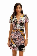 Desigual M. Christian Lacroix Orchid Mini Mesh Dress M