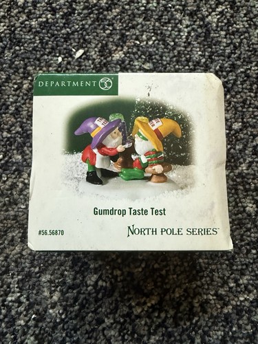 Dept 56 Gumdrop Taste Test North Pole Series Christmas Figurine #56870 EUC