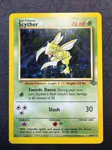 Scyther 10/64 Jungle Holo Rare Unlimited Pokémon TCG