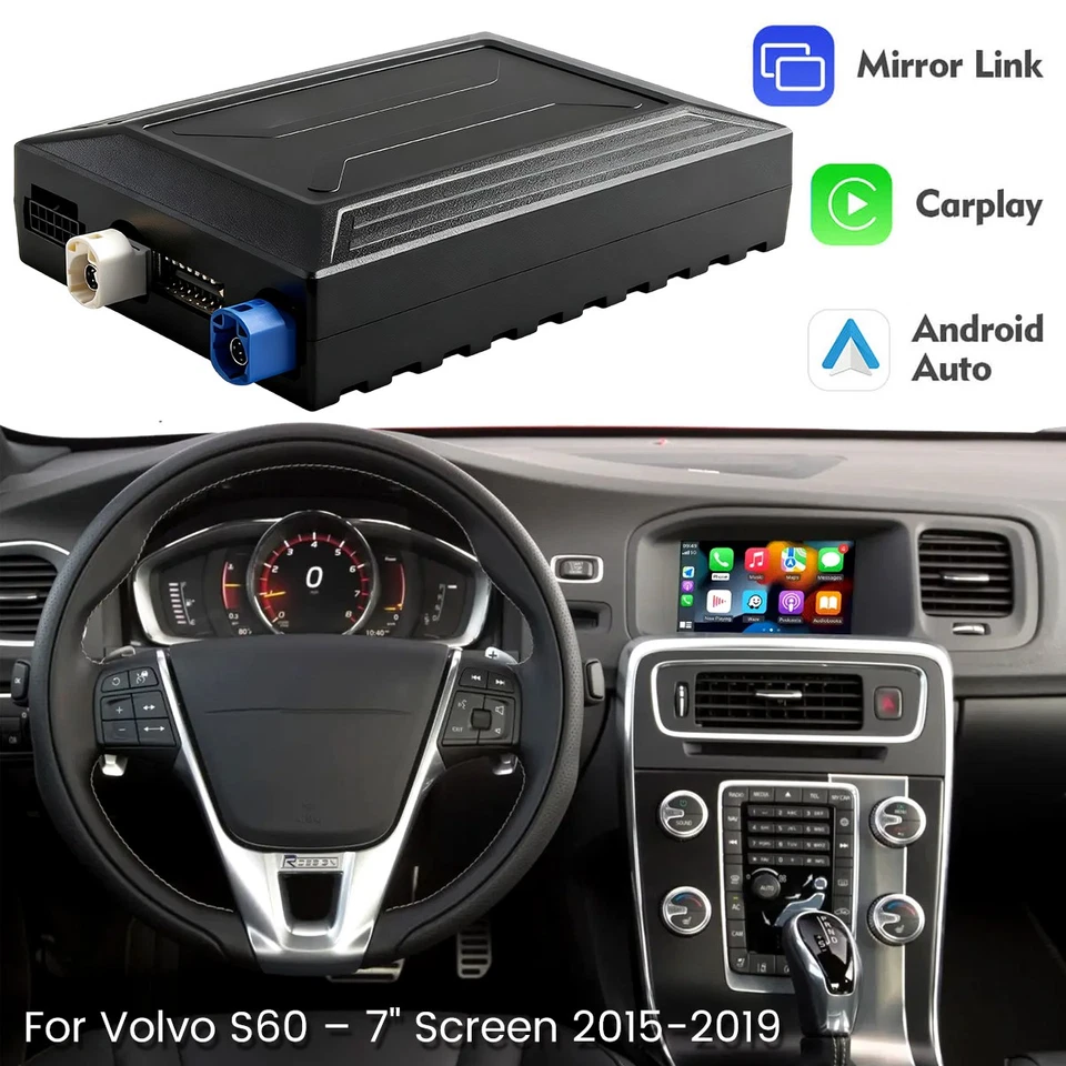 7" Wireless Carplay Apple ＆ Android Auto Navigation Retrofit For Volvo V40 15-18 - Image 4 of 4