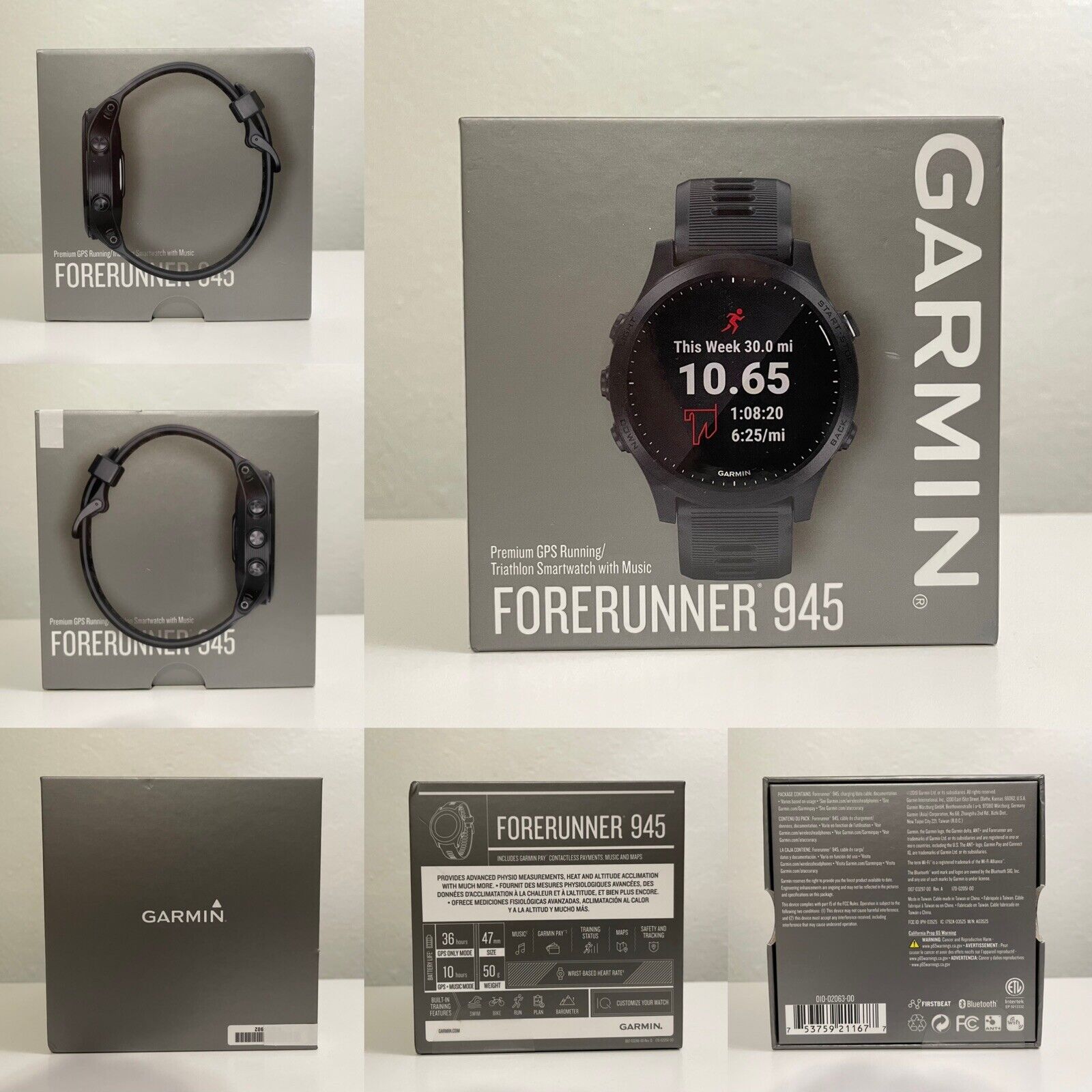 Garmin Forerunner 45 GPS Running Watch - Black, Case Size 42mm for sale  online