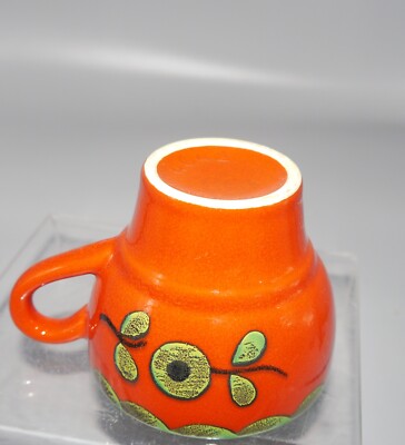 Gallo Piroschka rot grün Tasse 8,8 cm Dm / 7,5 cm h.