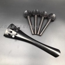 Brand new Ebony Cello Pegs/Tailpiece with Fine tuners,4/4 Cello Accessories