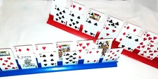 Playing Card Holders 2 Tier Step 20" Inch 2 pcs Rack Hands Free Trays Organizers