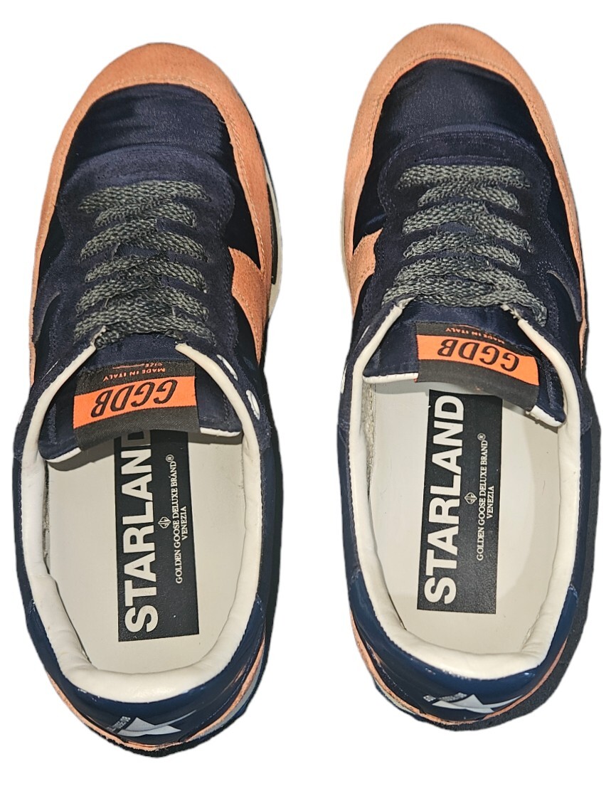Golden Goose Starland Orange-Blue Women's Sneakers Size US 7