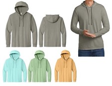 ADULT LIGHTWEIGHT/UNLINED, ORGANIC COTTON, PULLOVER HOODIE, DRAWCORD HOOD XS-4XL