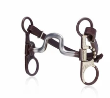 Mikmar Legacy Butterfly Engraved Western Bit with Antique Bronze Shanks