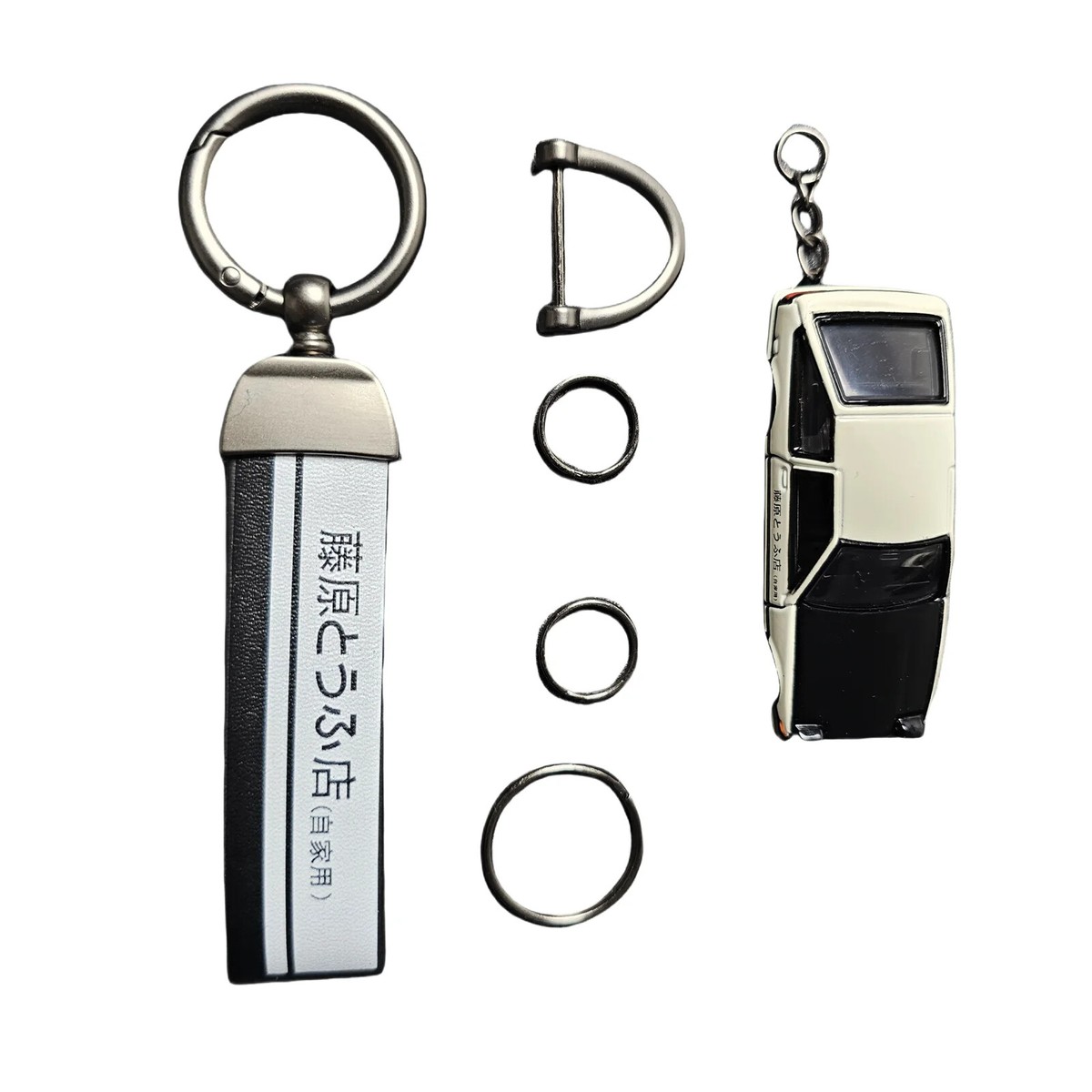 ③sale❁イニシャルキーホルダー   A DIY Keychain Initial D Fujiwara Tofu Shop AE86 Alloy Car Model
