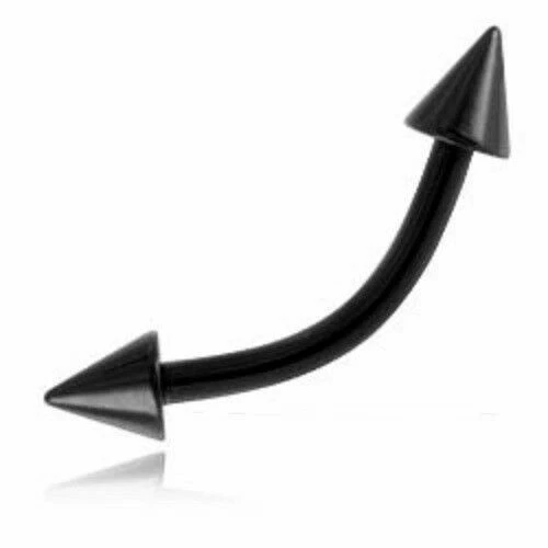 Body piercing neri in acciaio