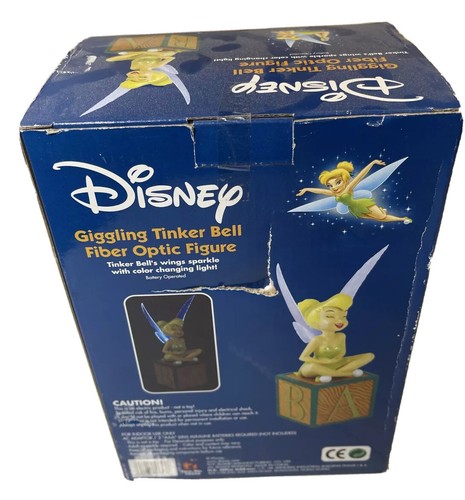 GIGGLING TINKER BELL FIBER OPTIC FIGURE DISNEY 10256 PETER PAN TOY ISLAND-RARE - Picture 7 of 12