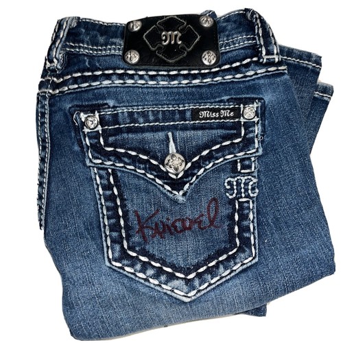 Krystal Knievel Signed Miss Me jeans 27 x 29 Skinny Style