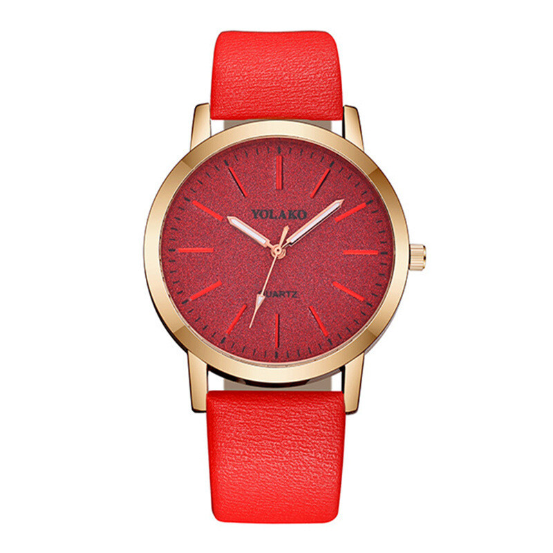 Ladies Wrist Watches Leather Strap Watch Quartz Analogue Womens Steel