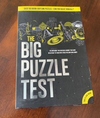The Big Puzzle Test Over 100 Brain Baffling puzzles ''FREE SHIPPING''