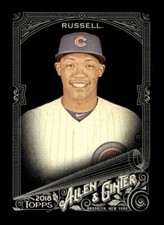 2018 TOPPS ALLEN GINTER X BASEBALL BASE CARD #283 Addison Russell Cubs