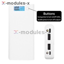 8x18650 Battery Box LCD Mobile Power Bank Case DIY Battery Charging Case Cover