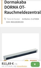 dormakaba Edelstahl!!! Rauchmeldezentrale RMZ Contur Design Sturzmontage