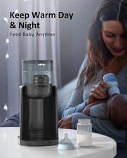 Water Warmer, HEYVALUE Baby Bottle Warmer, Formula Maker with Night Light, 4 Tem