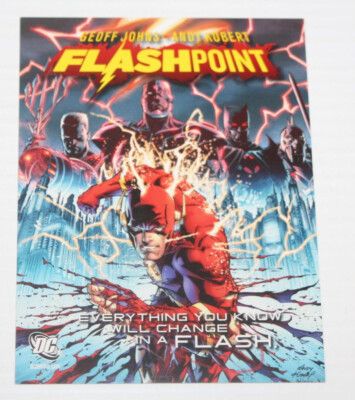 Flashpoint - 2011 Retailer Promo Card DC Comics Checklist Geoff Johns, Kubert