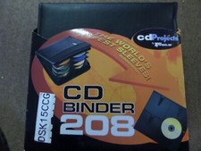208 Disc CD / DVD Wallet Carry Case Binder,Bubble Sleeves, New IN Box