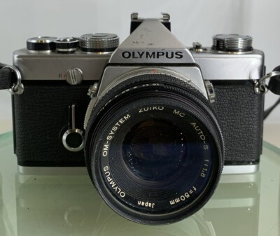 Olympus OM-1 MD 35mm SLR Film Camera & Olympus ZUIKO 50mm f1.8