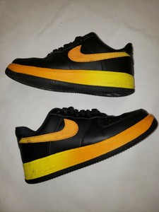 Air Force 1 Low Size 8 cj0524-001 / 07 LV 8 Black orange peel sneakers |  eBay