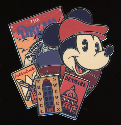 DCL Disney Cruise Line Northern Europe Netherland Sweden Denmark Mickey LR Pin