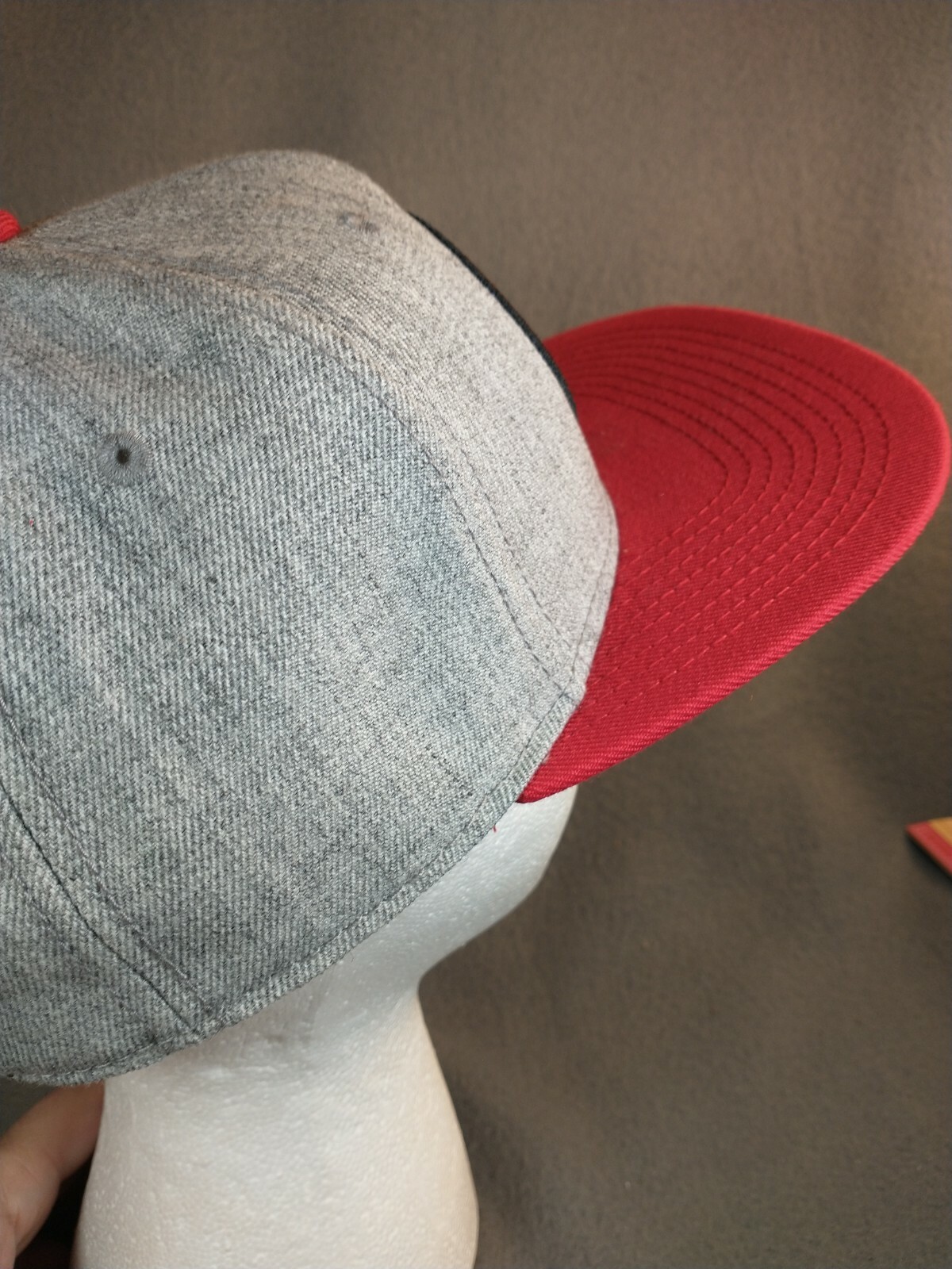 Deadpool Cap Hat Marvel Gray Flat Brim Snapback - image 3