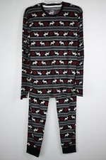 Men's George Thermal Long Sleeve Top Pant Pajama Set Multicolor Small 34-36