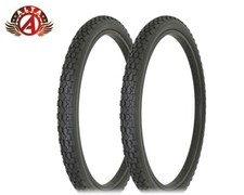 2 ALTA BICYCLE WIRE BEAD BLACK CRUISER TIRES 26 x 2.125 ROUGH KNOBBY TREAD.