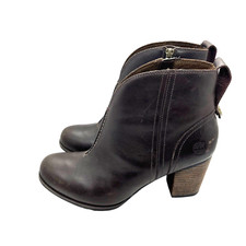 Timberland Ankle Booties Earthkeeper Women’s size 9.5 Trenton Dark Brown Leather