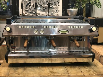LA MARZOCCO GB5 3 GROUP CUSTOM BABY BLUE ESPRESSO COFFEE MACHINE