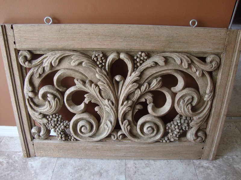 French Carved Outdoor Window Beautiful Detail