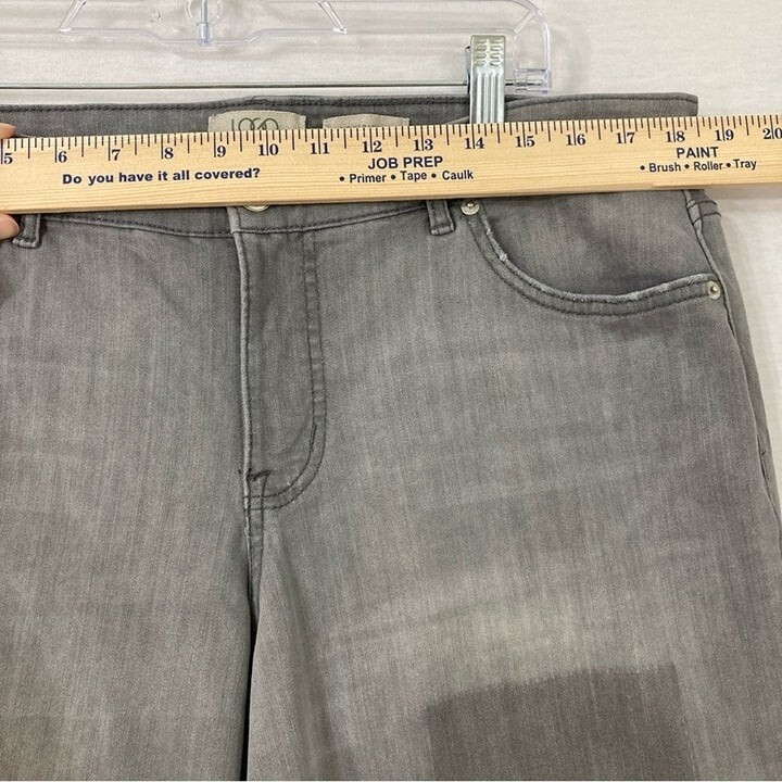 LOGO by Lori Goldstein Gray Patchwork Detail Boyf… - image 5